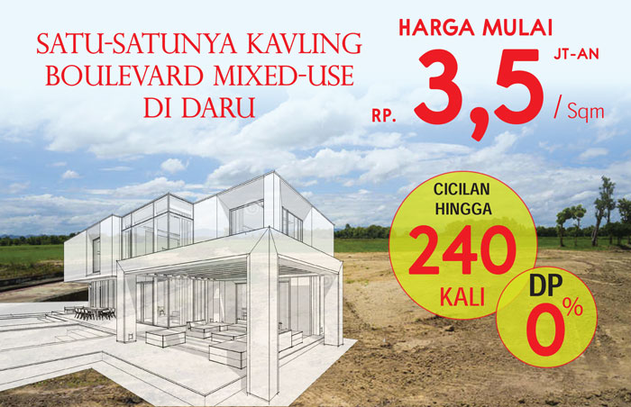 harga kavling boulevard helsinki daru metropolis